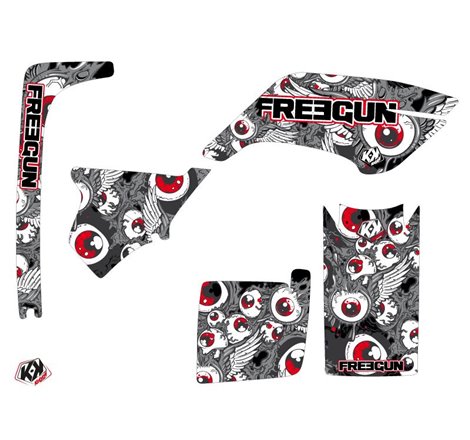 Kit Déco Quad Freegun Eyed Yamaha Breeze Rouge (1994-2004)