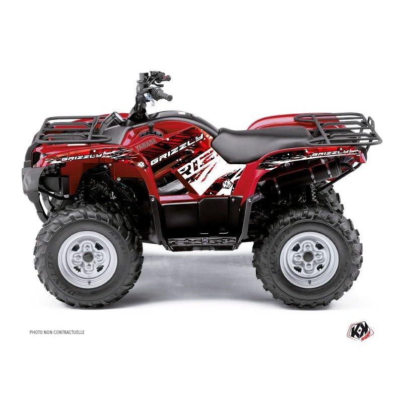 Kit Déco Quad Wild Yamaha 125 Grizzly Rouge (2005-2013)