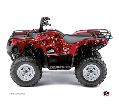 Kit Déco Quad Camo Yamaha 125 Grizzly Rouge (2005-2013)