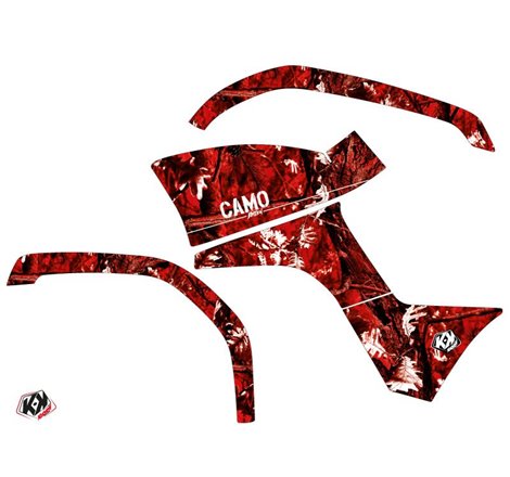 Kit Déco Quad Camo Yamaha 125 Grizzly Rouge (2005-2013)