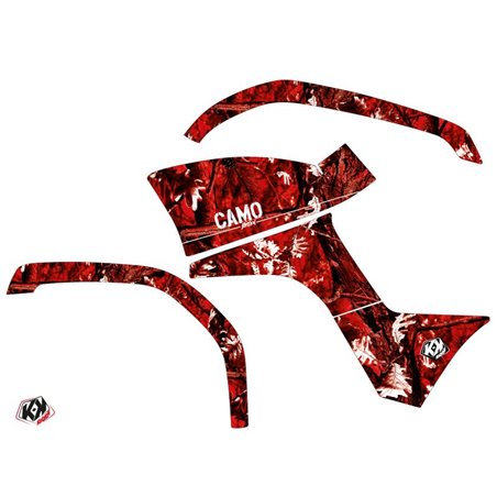 Kit Déco Quad Camo Yamaha 125 Grizzly Rouge (2005-2013)