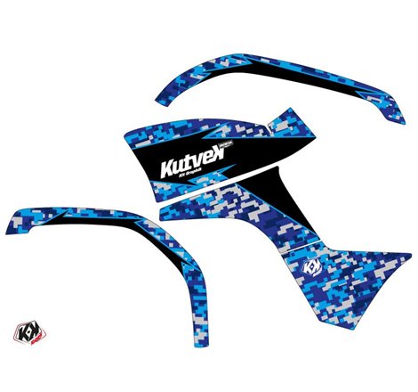 Kit Déco Quad Predator Yamaha 125 Grizzly Bleu (2005-2013)