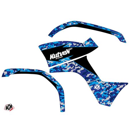 Kit Déco Quad Predator Yamaha 125 Grizzly Bleu (2005-2013)