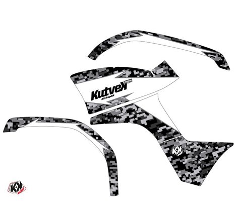 Kit Déco Quad Predator Yamaha 125 Grizzly Blanc (2005-2013)