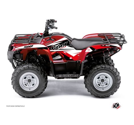 Kit Déco Quad Stage Yamaha 125 Grizzly Noir Rouge (2005-2013)
