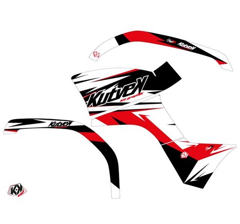 Kit Déco Quad Stage Yamaha 125 Grizzly Noir Rouge (2005-2013)