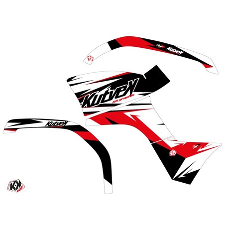 Kit Déco Quad Stage Yamaha 125 Grizzly Noir Rouge (2005-2013)