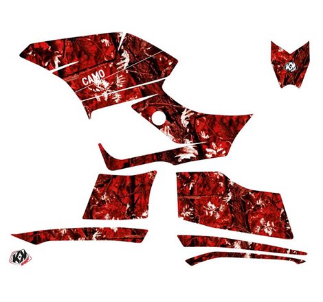 Kit Déco Quad Camo Yamaha 300 Grizzly Rouge (2011-2014)