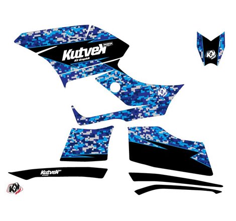 Kit Déco Quad Predator Yamaha 300 Grizzly Bleu (2011-2014)