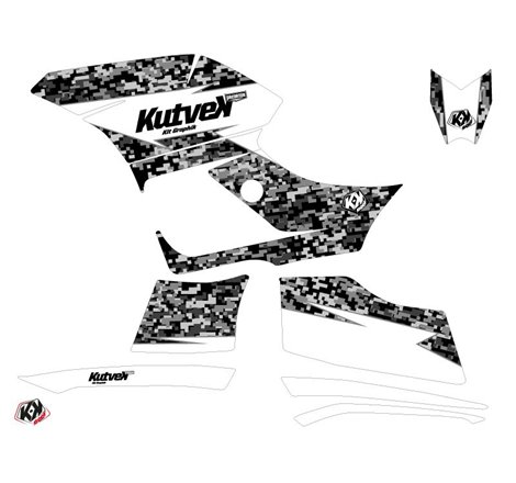 Kit Déco Quad Predator Yamaha 300 Grizzly Blanc (2011-2014)