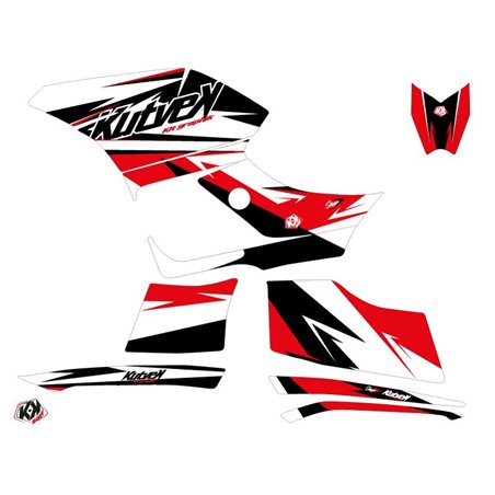 Kit Déco Quad Stage Yamaha 300 Grizzly Noir Rouge (2011-2014)