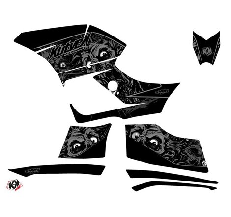 Kit Déco Quad Zombies Dark Yamaha 300 Grizzly Noir (2011-2014)