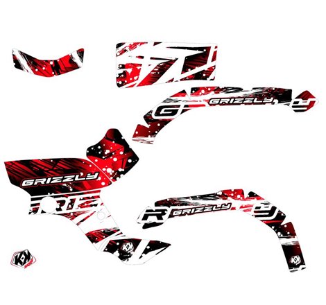 Kit Déco Quad Wild Yamaha 350 Grizzly Rouge (2006-2018)