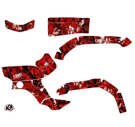 Kit Déco Quad Camo Yamaha 350 Grizzly Rouge (2006-2018)