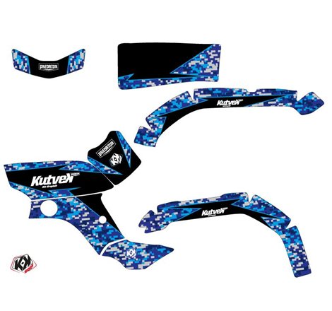 Kit Déco Quad Predator Yamaha 350 Grizzly Bleu (2006-2018)