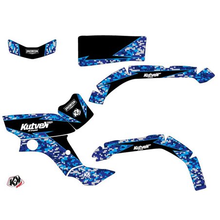 Kit Déco Quad Predator Yamaha 350 Grizzly Bleu (2006-2018)