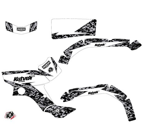 Kit Déco Quad Predator Yamaha 350 Grizzly Blanc (2006-2018)
