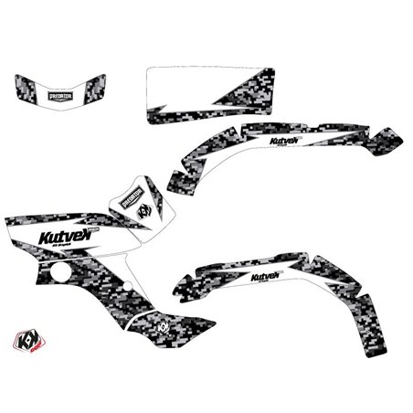 Kit Déco Quad Predator Yamaha 350 Grizzly Blanc (2006-2018)