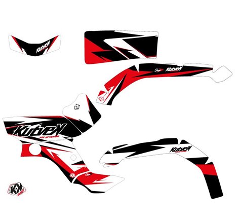 Kit Déco Quad Stage Yamaha 350 Grizzly Noir Rouge (2006-2018)