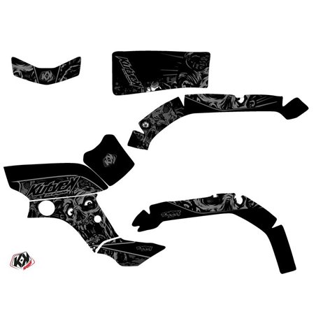 Kit Déco Quad Zombies Dark Yamaha 350 Grizzly Noir (2006-2018)