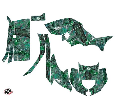 Kit Déco Quad Camo Yamaha 450 Grizzly Vert (2008-2018)