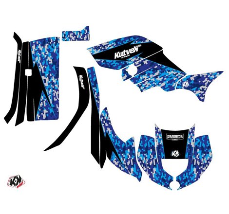 Kit Déco Quad Predator Yamaha 450 Grizzly Bleu (2008-2018)