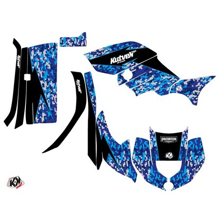 Kit Déco Quad Predator Yamaha 450 Grizzly Bleu (2008-2018)