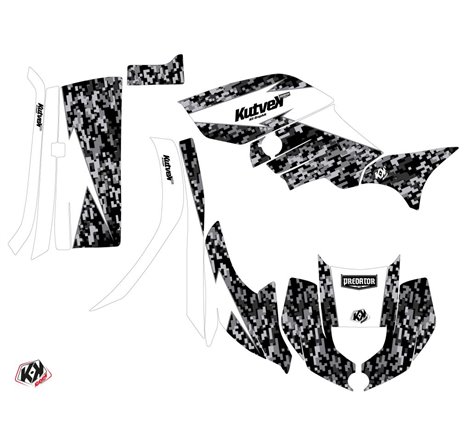 Kit Déco Quad Predator Yamaha 450 Grizzly Blanc (2008-2018)