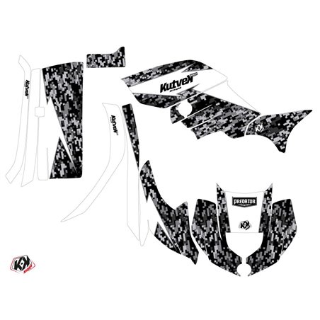 Kit Déco Quad Predator Yamaha 450 Grizzly Blanc (2008-2018)