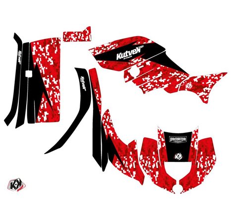 Kit Déco Quad Predator Yamaha 450 Grizzly Rouge (2008-2018)
