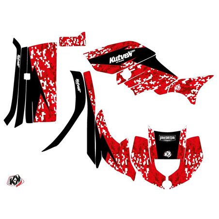 Kit Déco Quad Predator Yamaha 450 Grizzly Rouge (2008-2018)