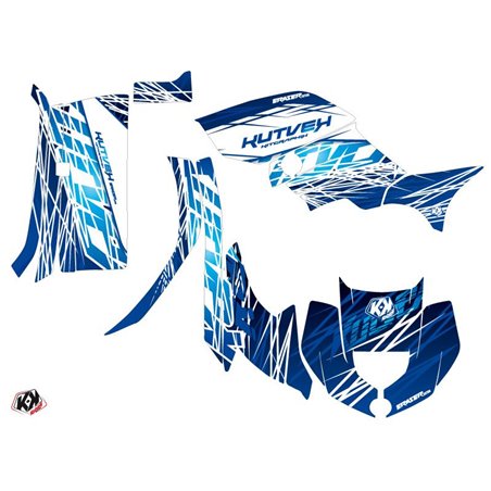 Kit Déco Quad Eraser Yamaha 450 Grizzly Bleu (2008-2018)