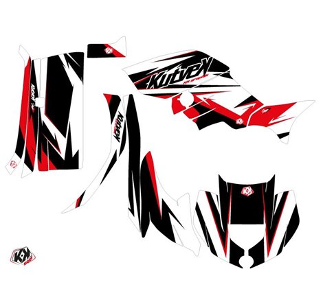 Kit Déco Quad Stage Yamaha 450 Grizzly Noir Rouge (2008-2018)