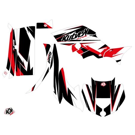 Kit Déco Quad Stage Yamaha 450 Grizzly Noir Rouge (2008-2018)