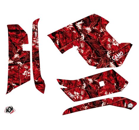 Kit Déco Quad Camo Yamaha 550-700 Grizzly Rouge (2008-2015)