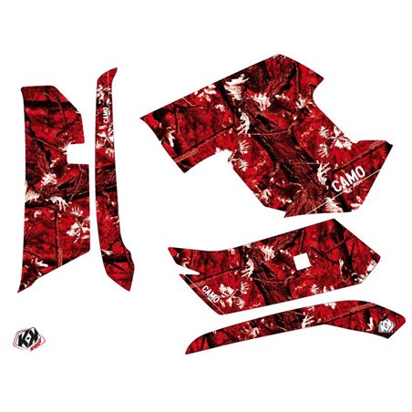 Kit Déco Quad Camo Yamaha 550-700 Grizzly Rouge (2008-2015)
