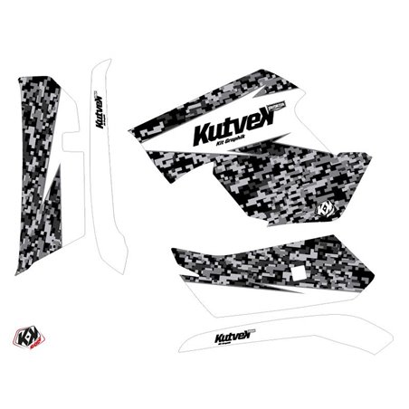 Kit Déco Quad Predator Yamaha 550-700 Grizzly Blanc (2008-2015)