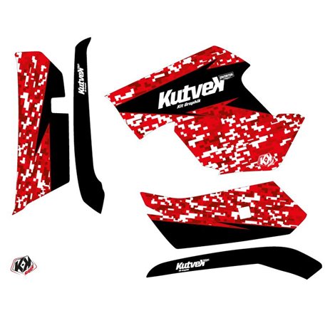 Kit Déco Quad Predator Yamaha 550-700 Grizzly Rouge (2008-2015)