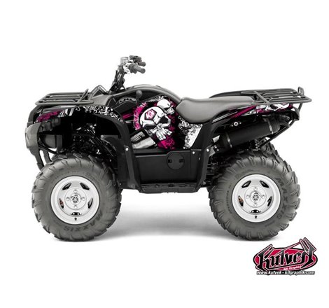 Kit Déco Quad Trash Yamaha 550-700 Grizzly Noir Rose (2008-2015)