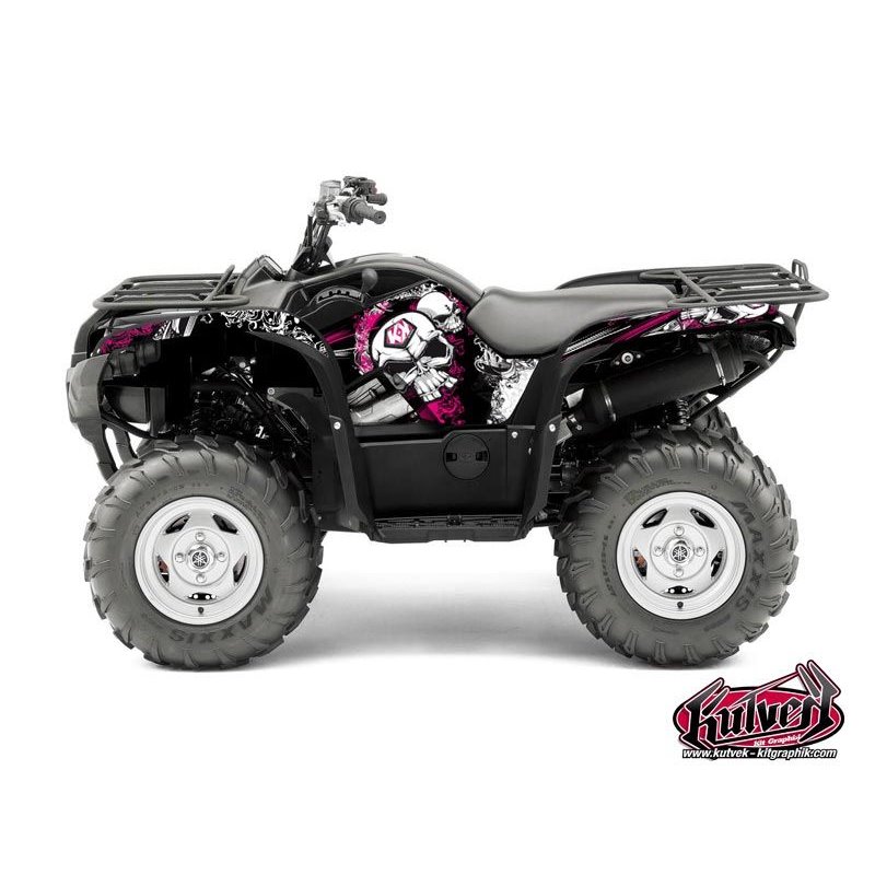 Kit Déco Quad Trash Yamaha 550-700 Grizzly Noir Rose (2008-2015)