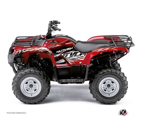 Kit Déco Quad Eraser Yamaha 550-700 Grizzly Rouge Blanc (2008-2015)