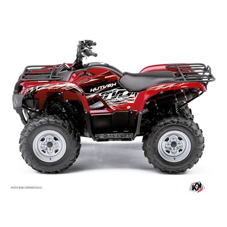 Kit Déco Quad Eraser Yamaha 550-700 Grizzly Rouge Blanc (2008-2015)