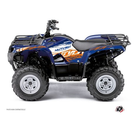 Kit Déco Quad Eraser Yamaha 550-700 Grizzly Bleu Orange (2008-2015)