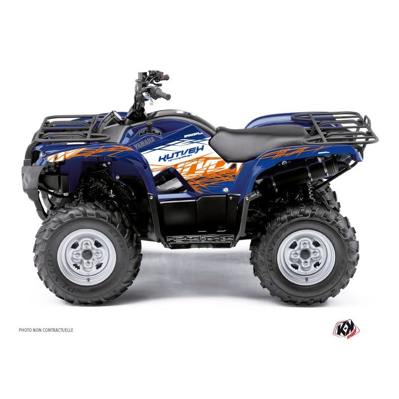 Kit Déco Quad Eraser Yamaha 550-700 Grizzly Bleu Orange (2008-2015)