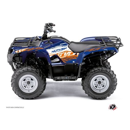 Kit Déco Quad Eraser Yamaha 550-700 Grizzly Bleu Orange (2008-2015)