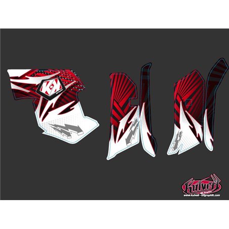 Kit Déco Quad Graff Yamaha 550-700 Grizzly Rouge (2008-2015)
