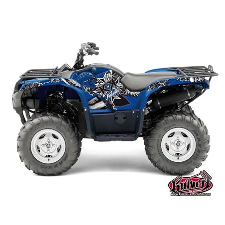 Kit Déco Quad Demon Yamaha 550-700 Grizzly Bleu (2008-2015)