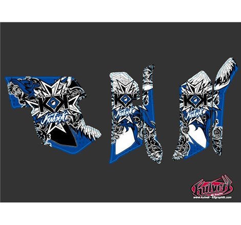 Kit Déco Quad Demon Yamaha 550-700 Grizzly Bleu (2008-2015)