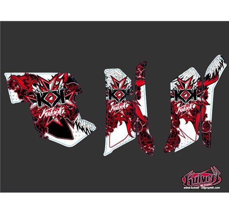 Kit Déco Quad Demon Yamaha 550-700 Grizzly Rouge (2008-2015)