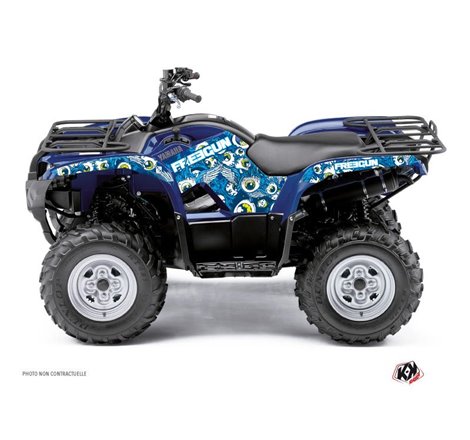 Kit Déco Quad Freegun Eyed Yamaha 550-700 Grizzly Bleu (2008-2015)